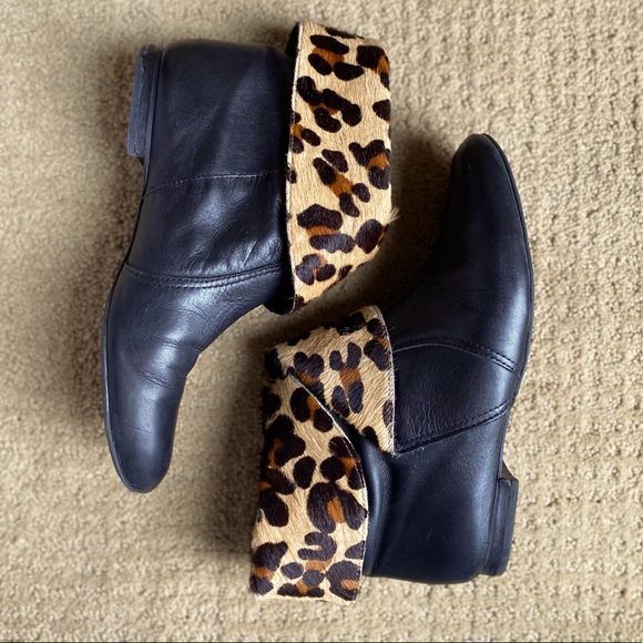 Animal print / black boots - Picture 4 of 6